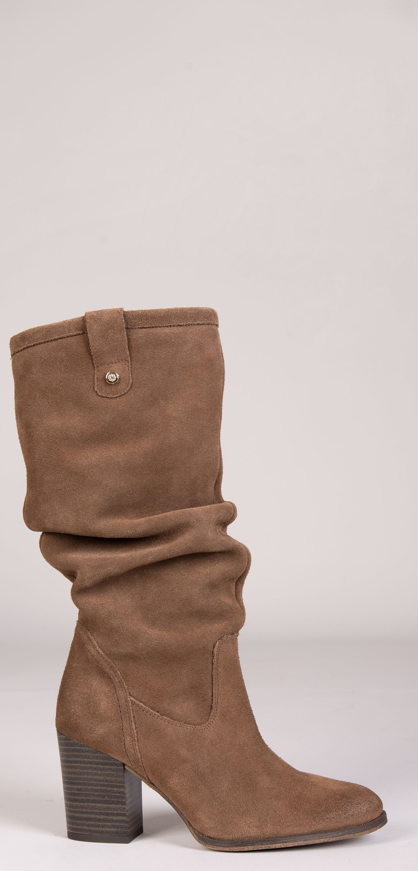 VILNA – Botas altas con tacón TAUPE