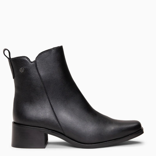 BERLIN – Botines bajos de mujer de piel NEGRO