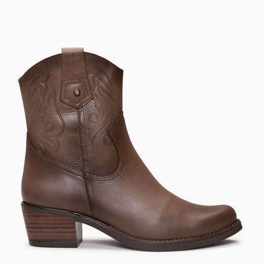 CRYRUS - Botines cowboy TAUPE