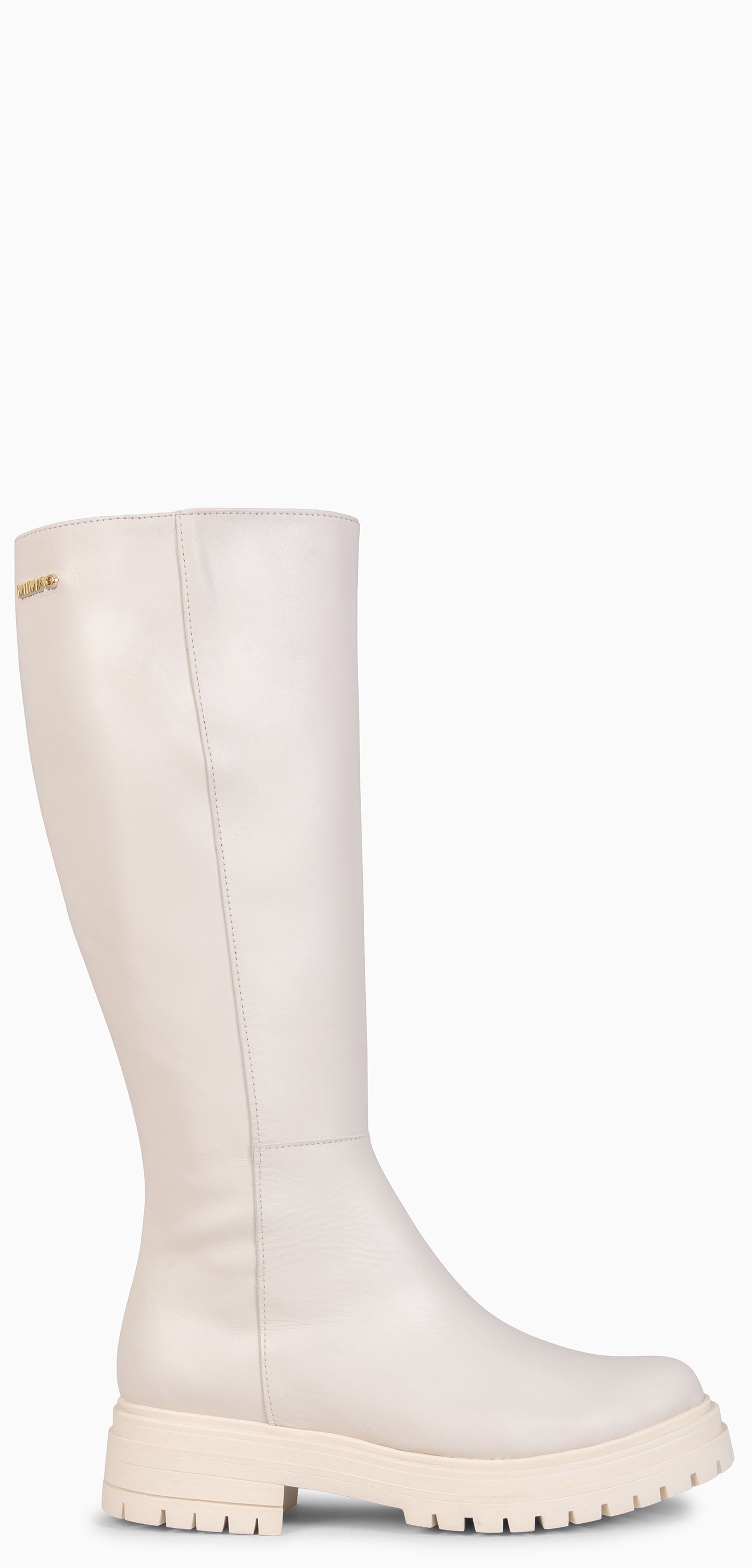 NOA - Botas altas con plataforma  BEIGE