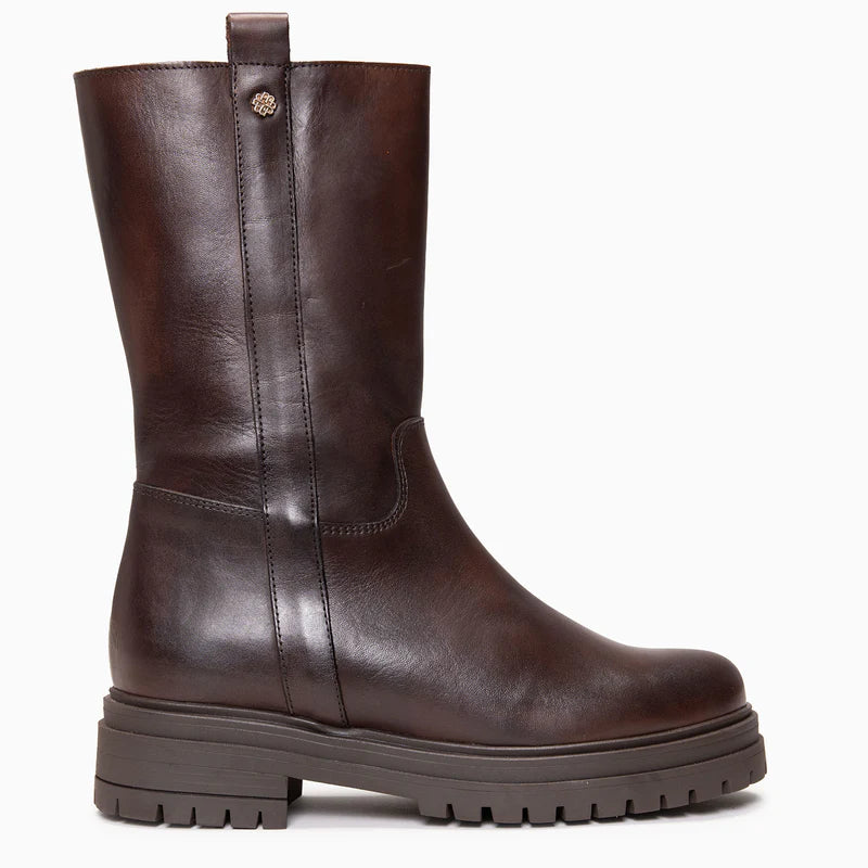 VENUS - Botines de caña alta  MARRON