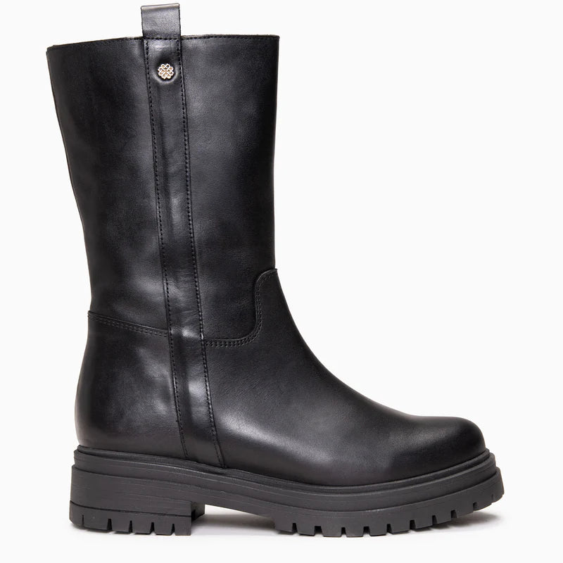 VENUS - Botines de caña alta NEGRO