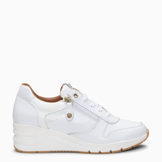 NIMES - Zapatillas deportivas con adorno cremallera BLANCO