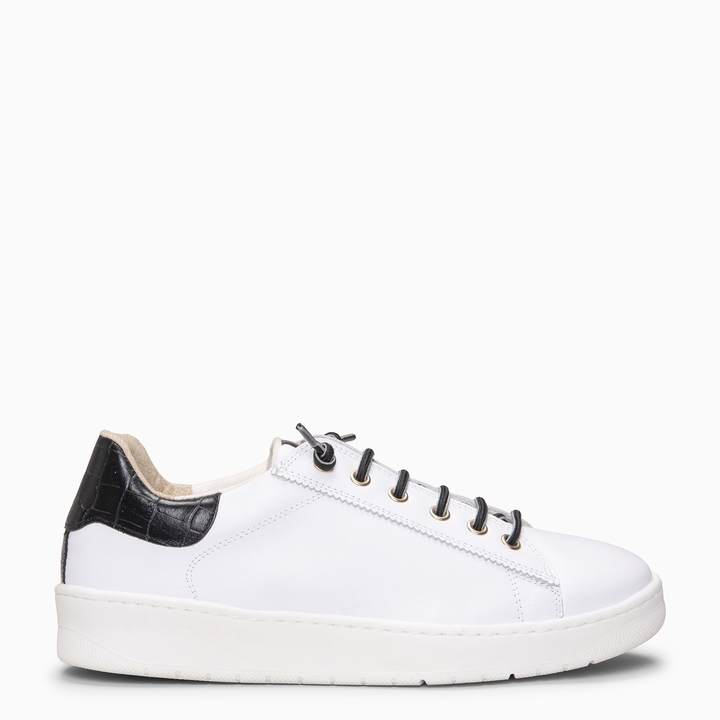 NANTES - Zapatillas Elegantes BLANCO NEGRO