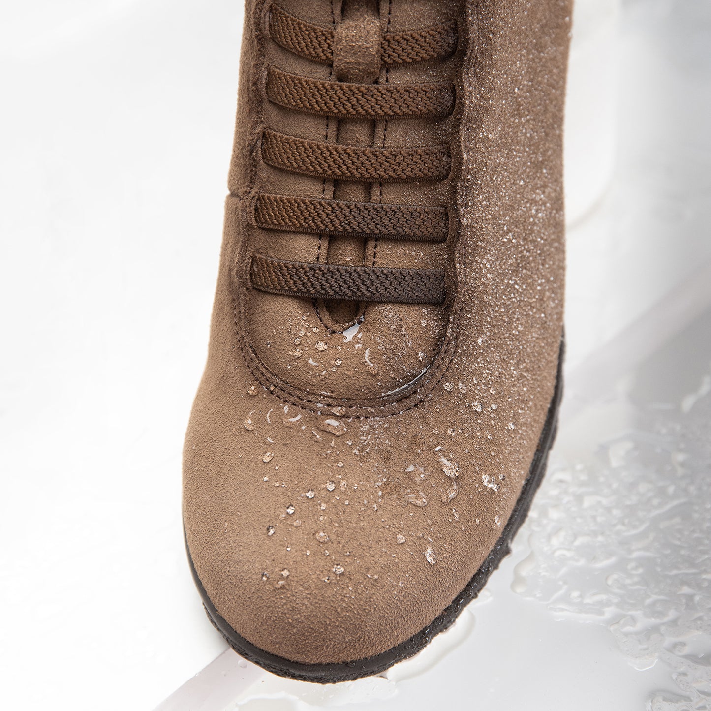 FLEXY - Zapatillas abotinadas TAUPE