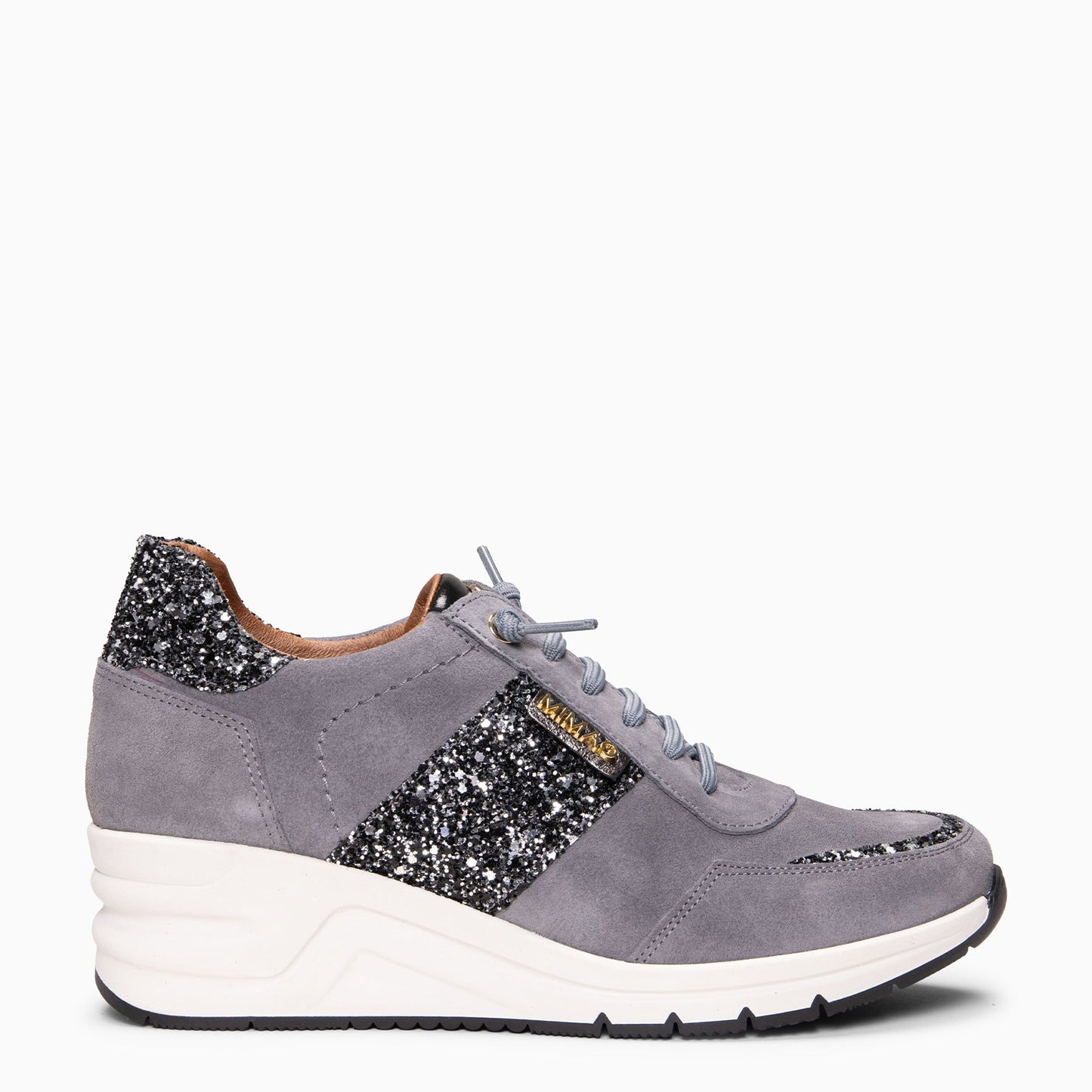 PAU - Zapatillas con cuña GRIS