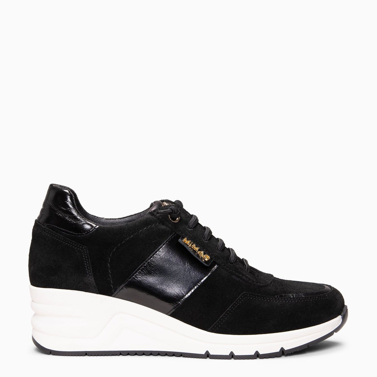 PAU - Zapatillas con cuña NEGRO