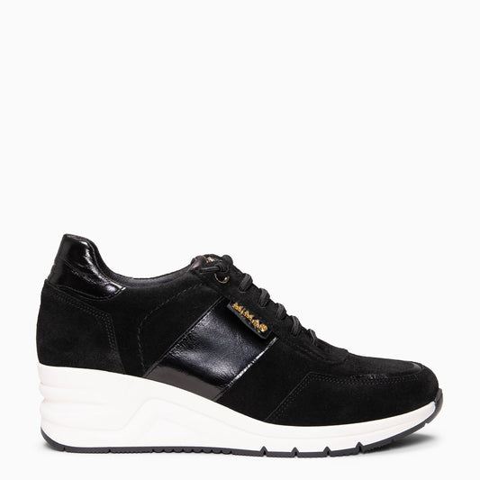 PAU - Zapatillas con cuña NEGRO