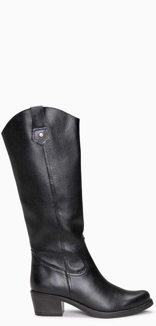 VALLEY - Botas altas de tacón NEGRO