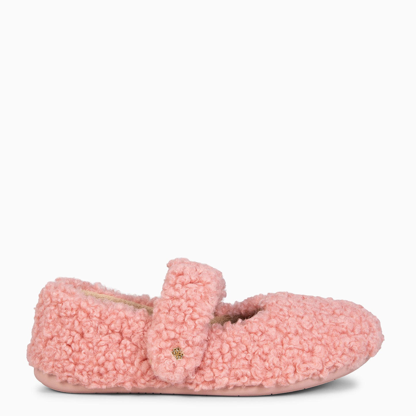 COZY DREAMS - Zapatillas de estar por casa con velcro ROSA