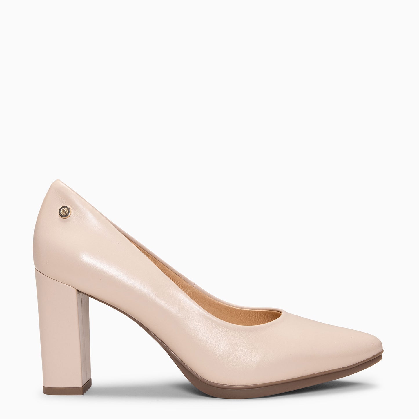 URBAN SALON - Zapatos de tacón alto en napa  NUDE