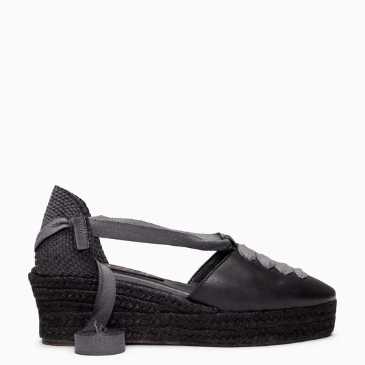 NOJA - Cuñas de esparto con tintado natural NEGRO