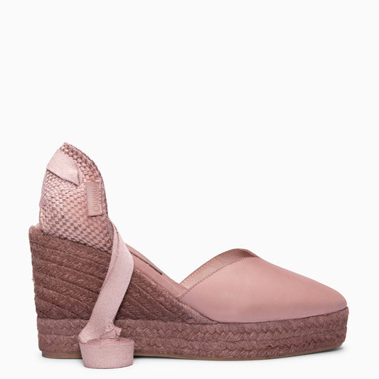 TALAIA - Cuñas de esparto con tintado natural NUDE