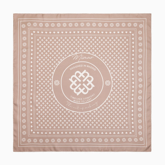 PAÑUELO miMaO - Pañuelo 100% seda con logo miMaO