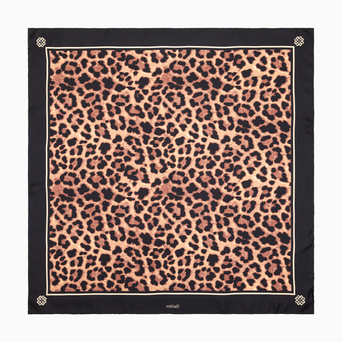 PAÑUELO KENYA - Pañuelo 100% seda con estampado de leopardo