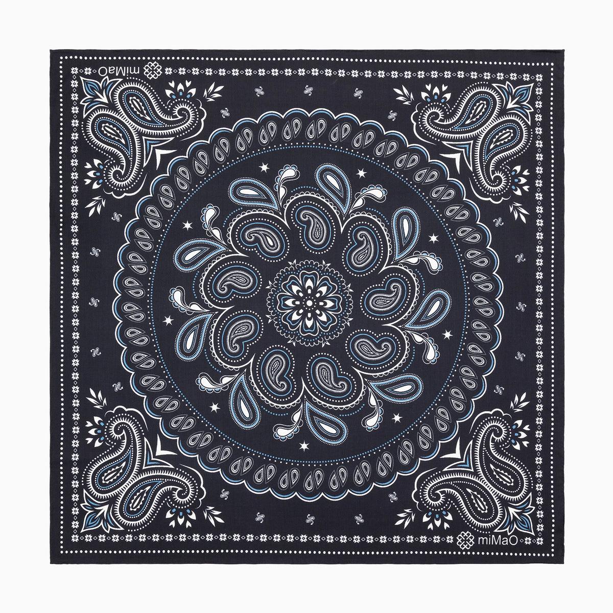 PAÑUELO MANDALA - Pañuelo 100% lana con estampado floral