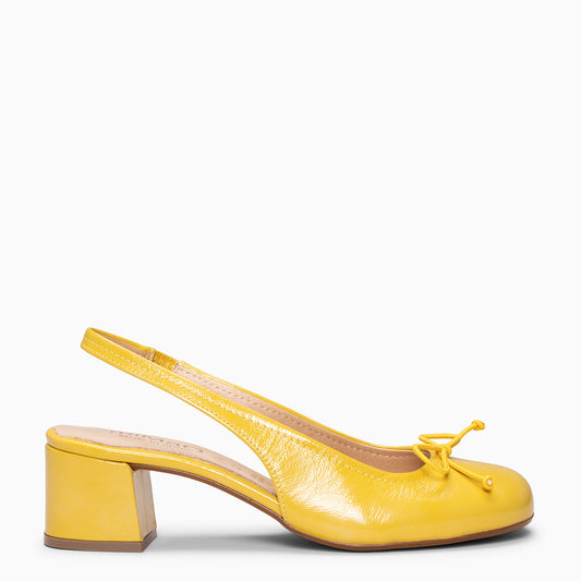 DOROTHY - Zapatos de tacón destalonado Baresoft AMARILLO