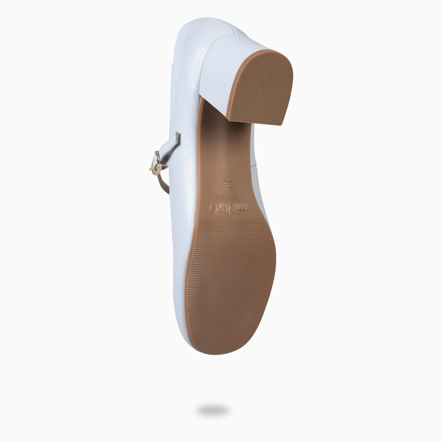 ROSALIA - Merceditas de tacón ancho de Piel AZUL