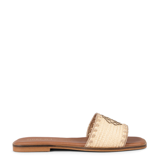 FILIPPA– Sandalia plana BEIGE