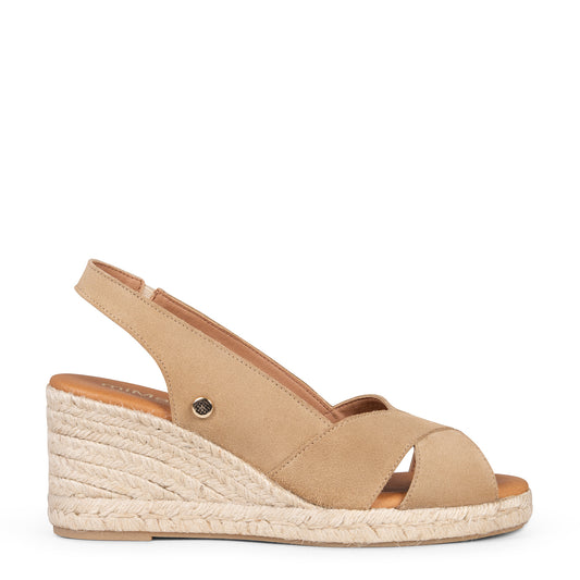 ATTICA – Cuñas de esparto altas BEIGE