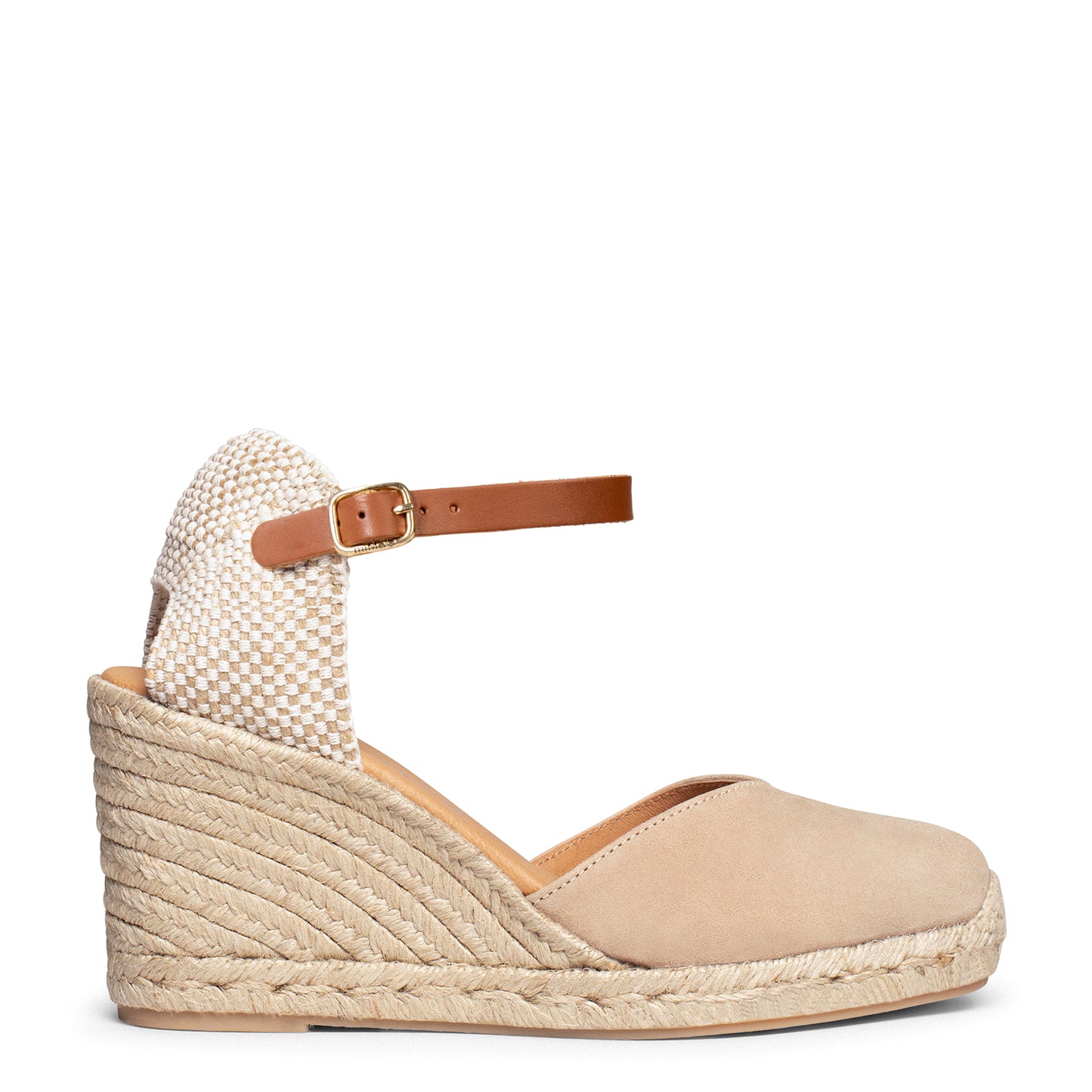 NERJA - Cuñas altas de esparto BEIGE