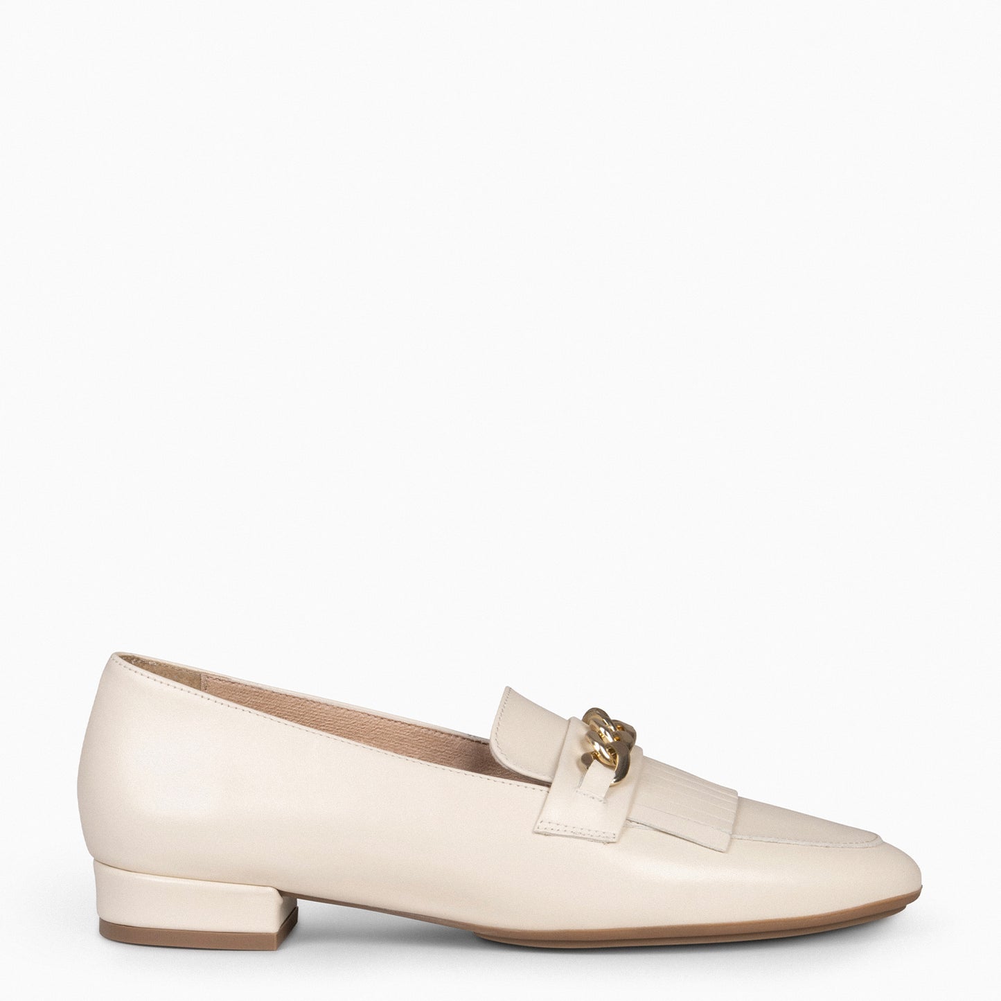 CHAÎNE Mocassins femme élégants BEIGE