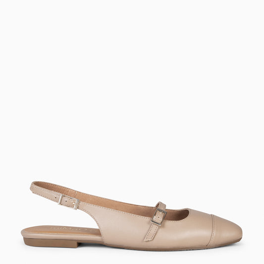 ACALIA – Mary Janes slingback BEIGE