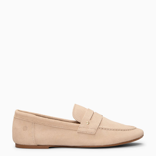 TIERRA - Mocasines de ante Baresoft BEIGE