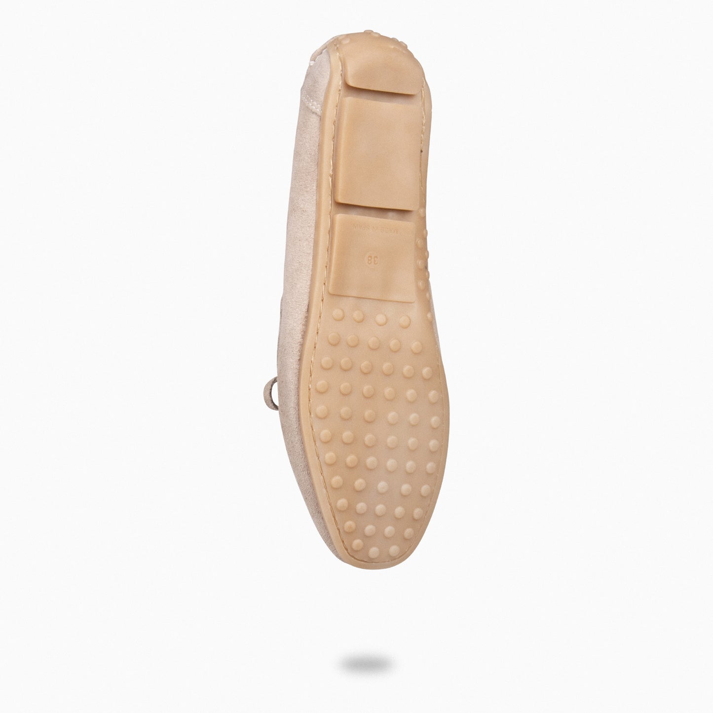 LAZO – Mocasines planos de mujer con plantilla extraíble BEIGE