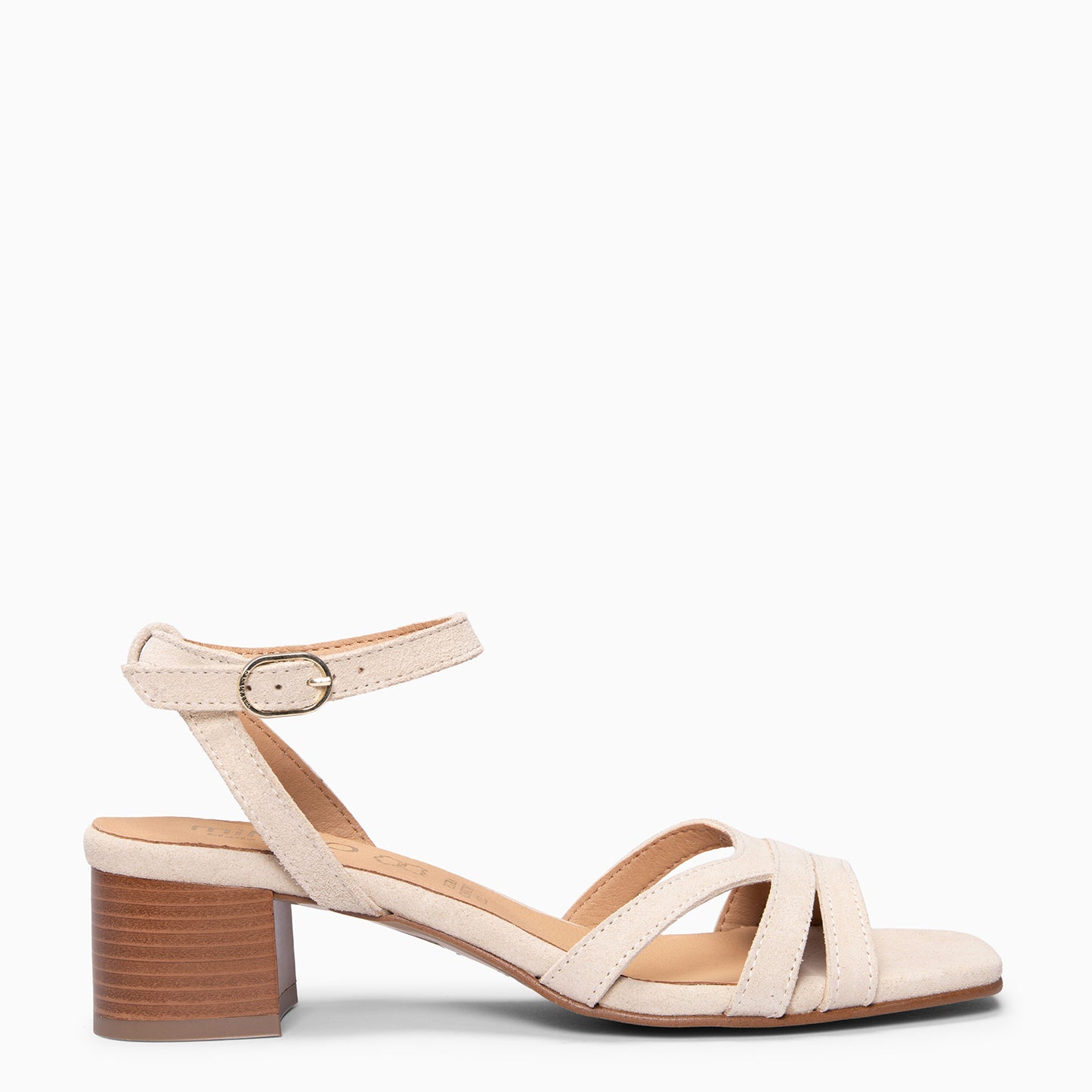 LINDA - Sandalia de tacón BEIGE