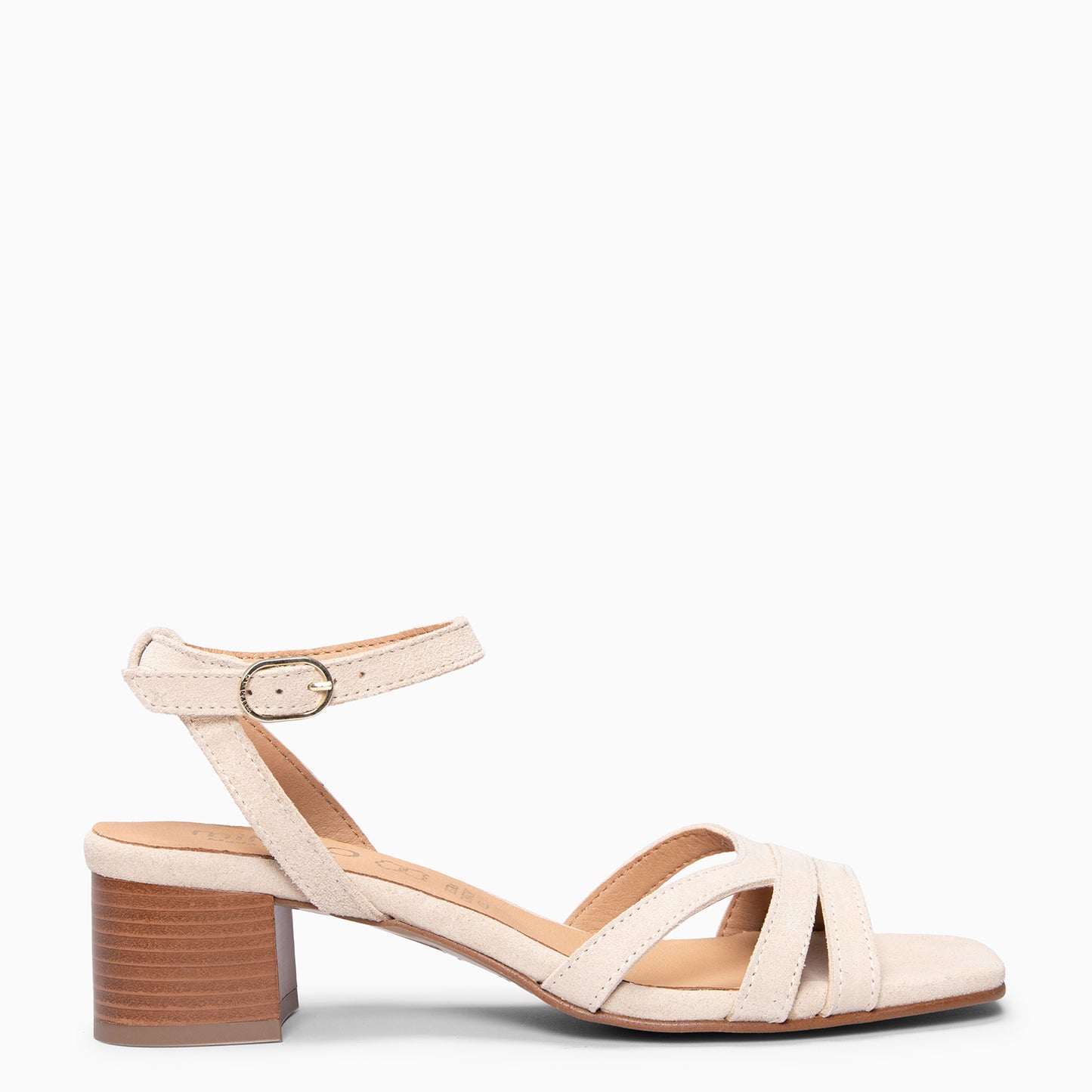 LINDA - Sandalia de tacón BEIGE