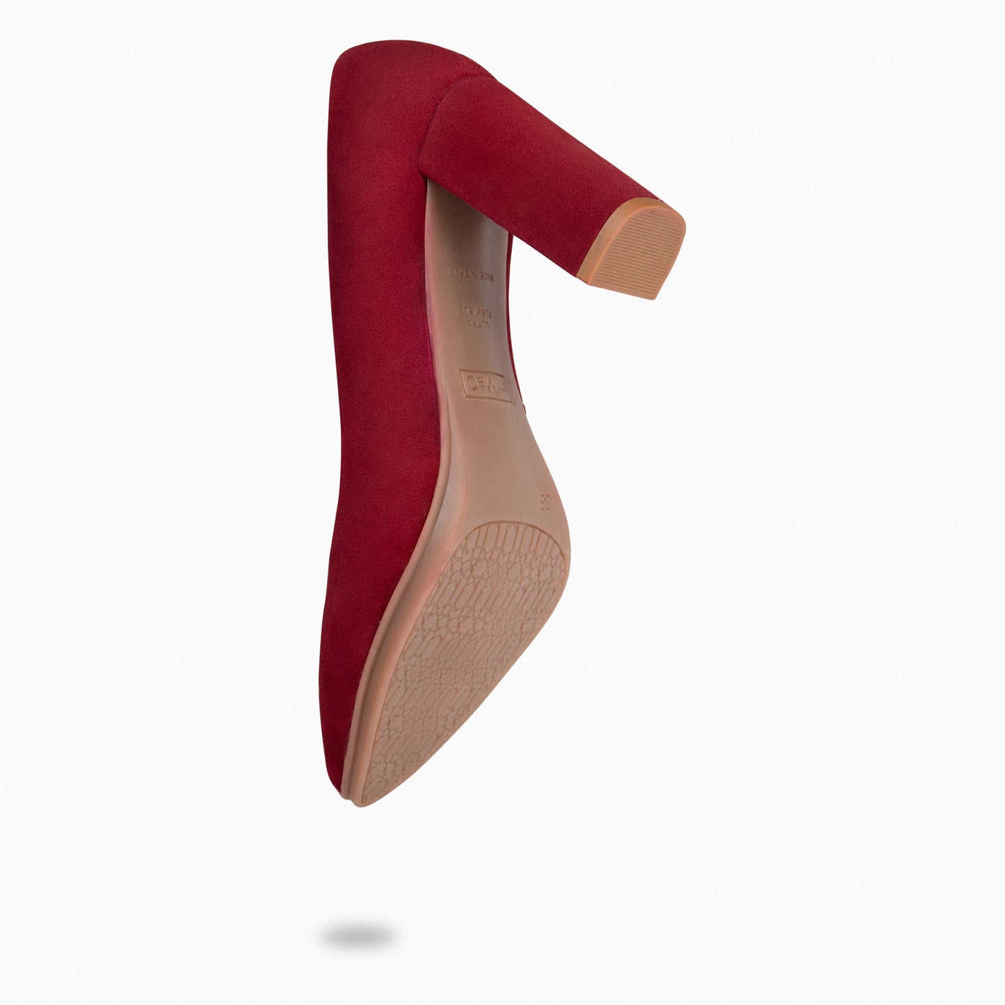 URBAN – Chaussures à talons en daim BORDEAUX