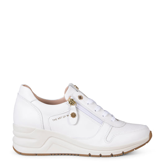 NIMES – Zapatillas deportivas con adorno cremallera BLANCO