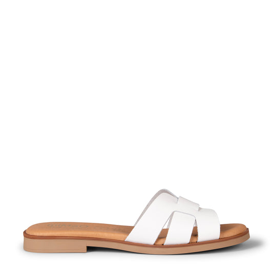 SIWA - Sandalia de piel BLANCO