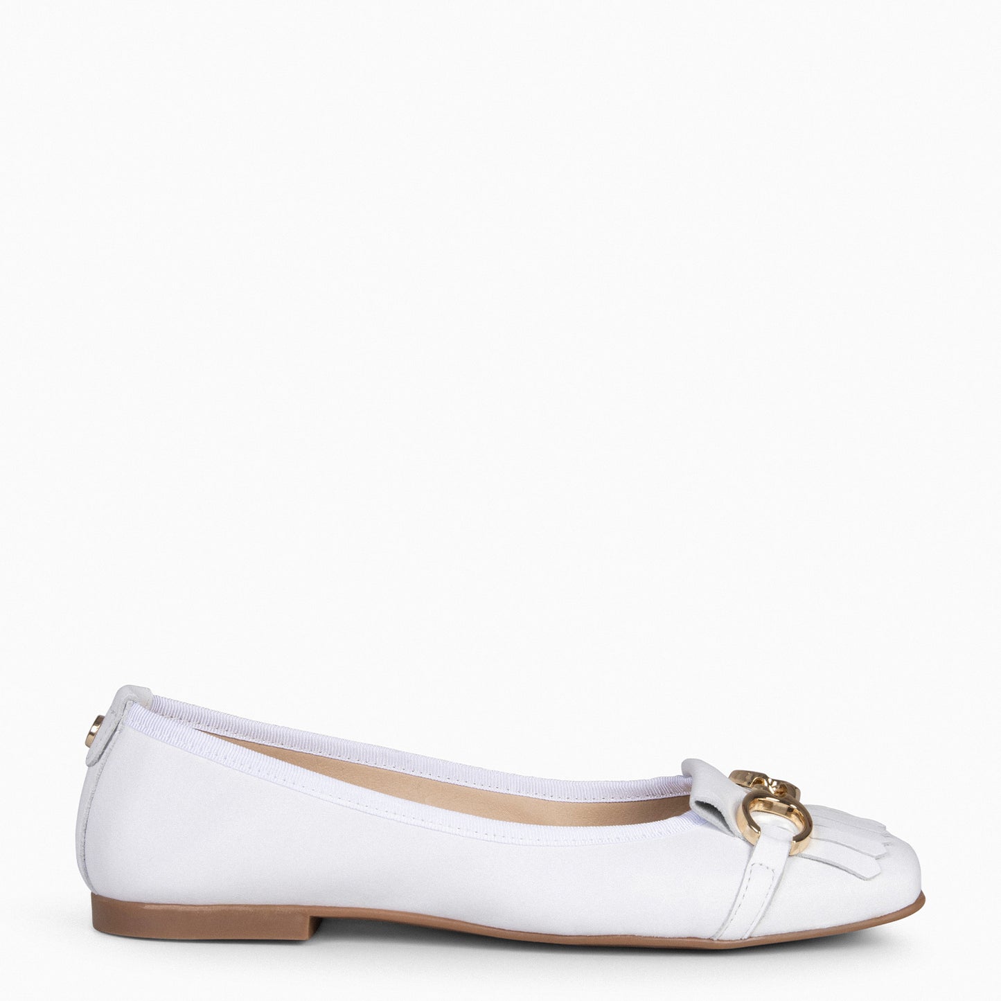 ZOY - Manoletina con puntera cuadrada BLANCO