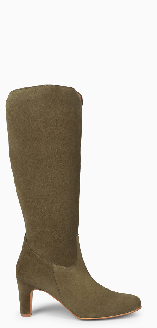 FRELARD – Botas de cano alto com biqueira redonda VERDE