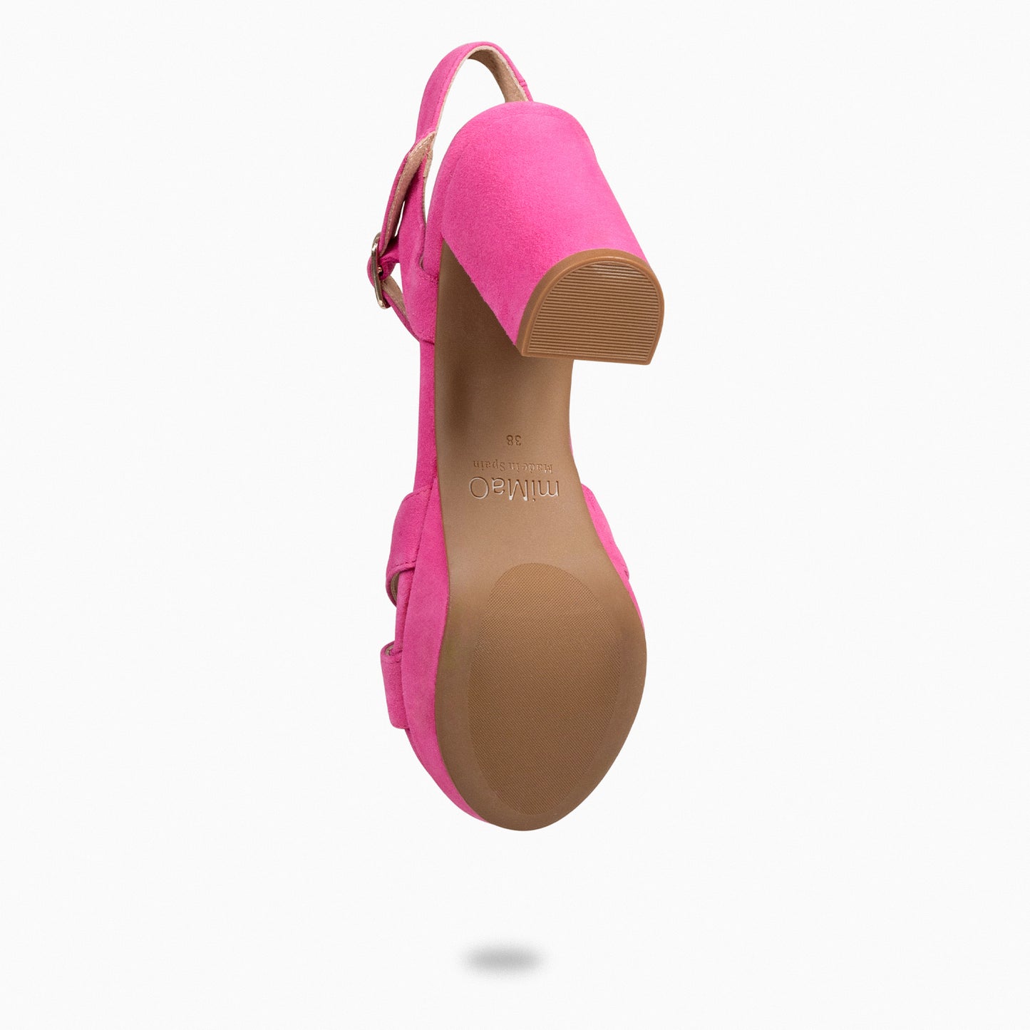 PARIS – Sandalias de fiesta con tacón alto y plataforma FUCSIA