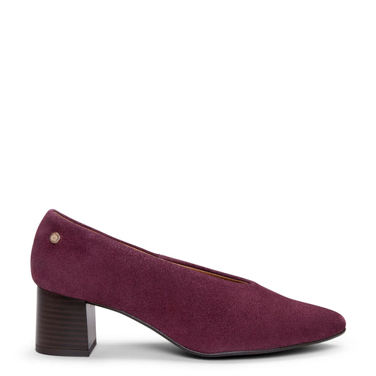 URBAN STYLE - Zapatos de tacón ancho BURDEOS