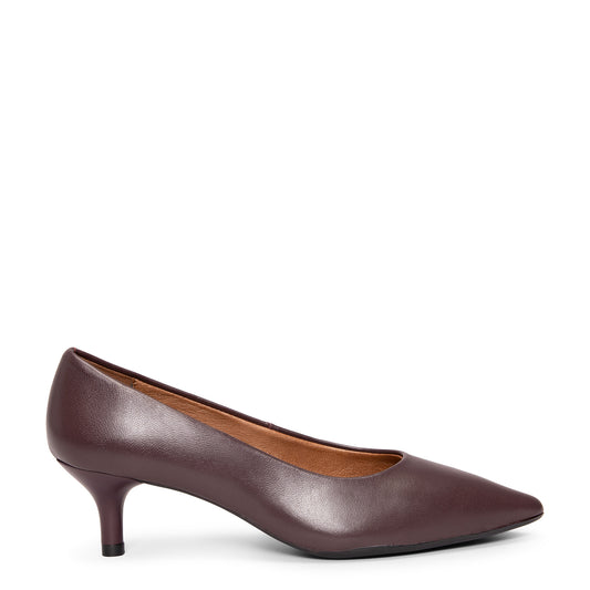 URBAN KITTEN - Zapatos con tacón de chupete de napa BURDEOS
