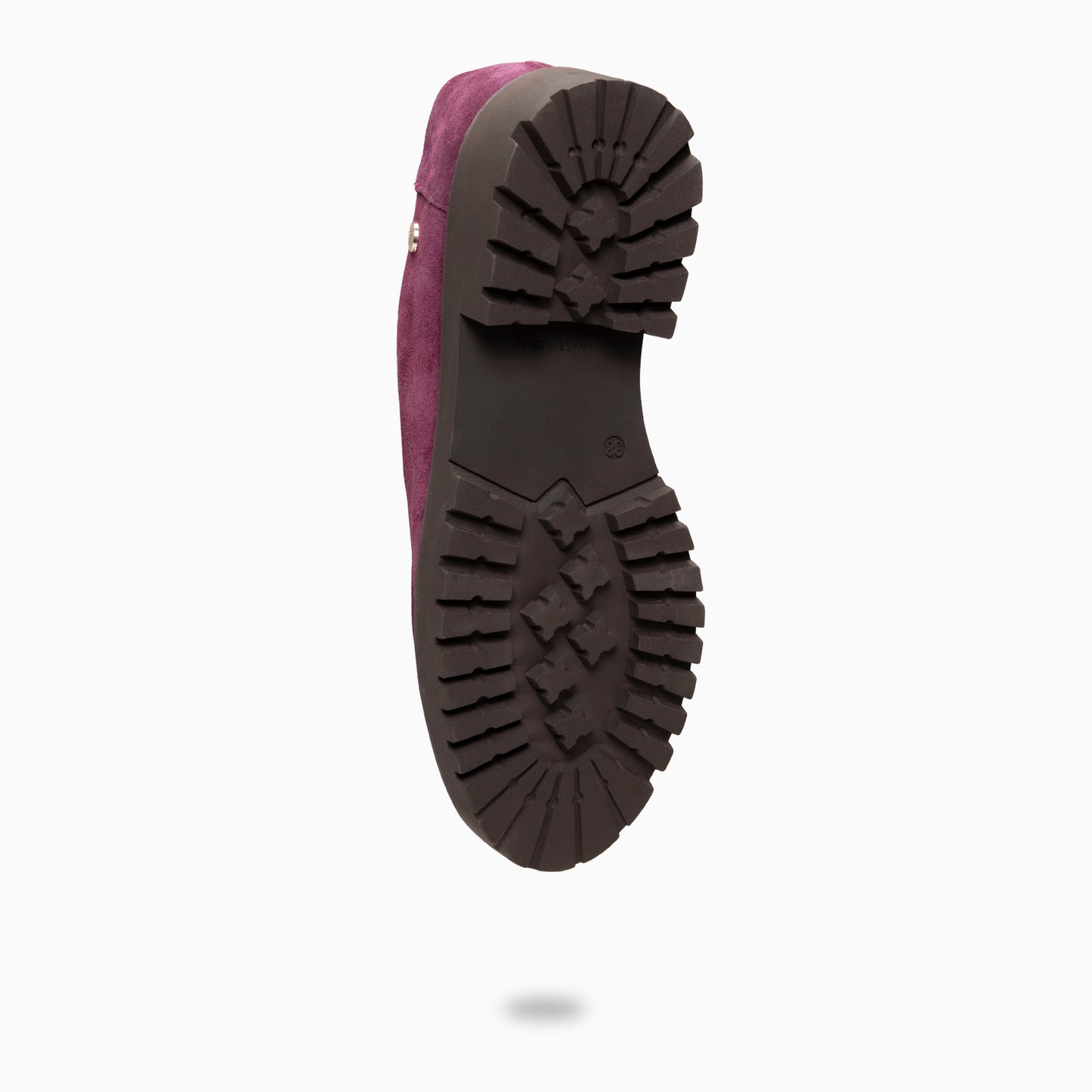 YALE – Mocasín con suela track con cordones BURDEOS