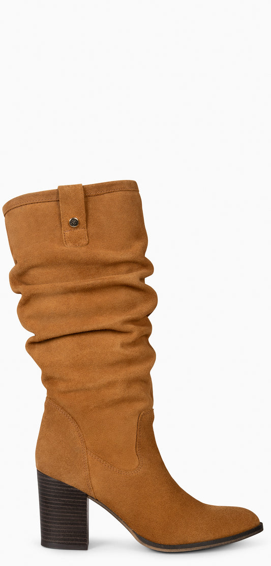 VILNA – Botas de salto alto CAMEL