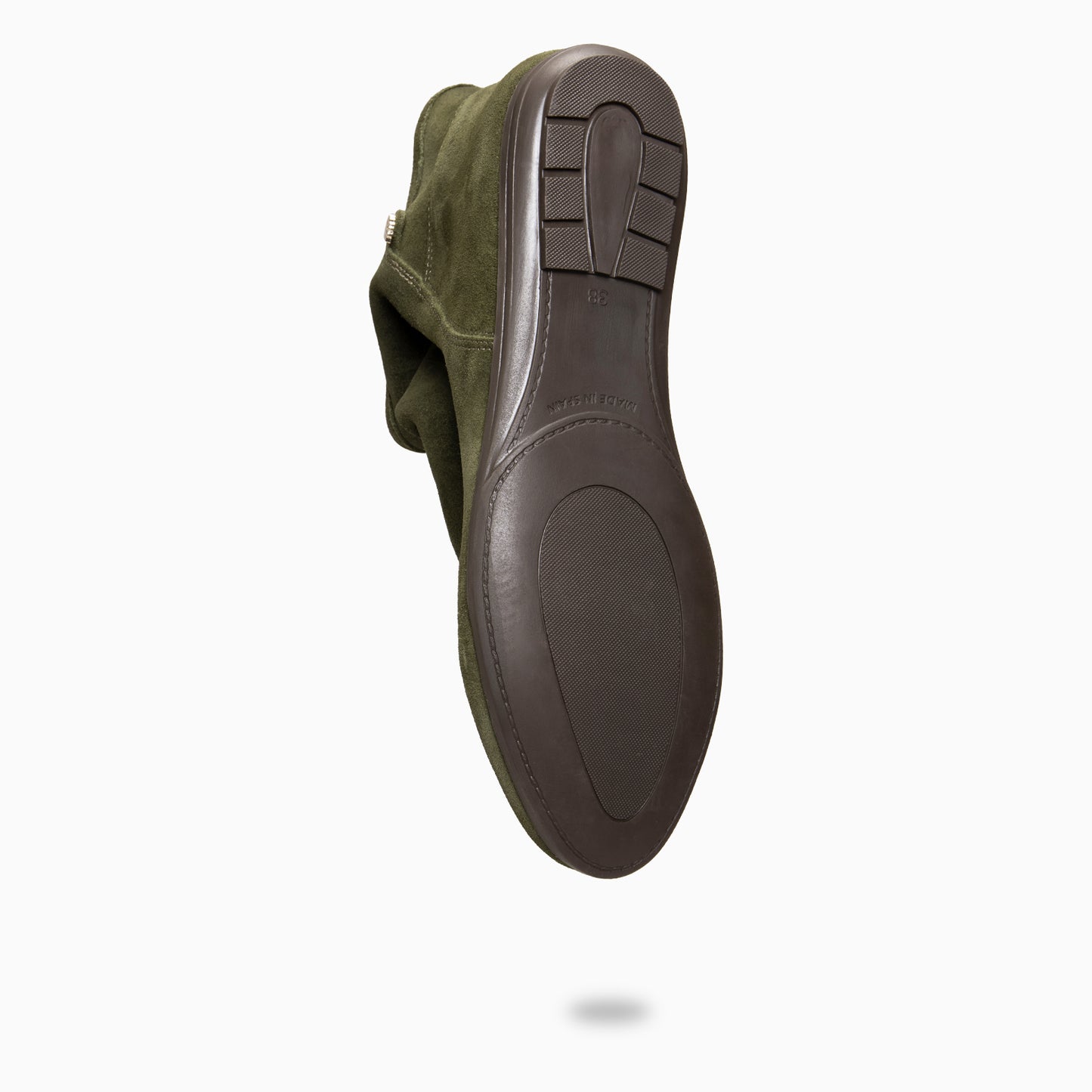 CHESS - Botines de ante con caña fruncida KAQUI