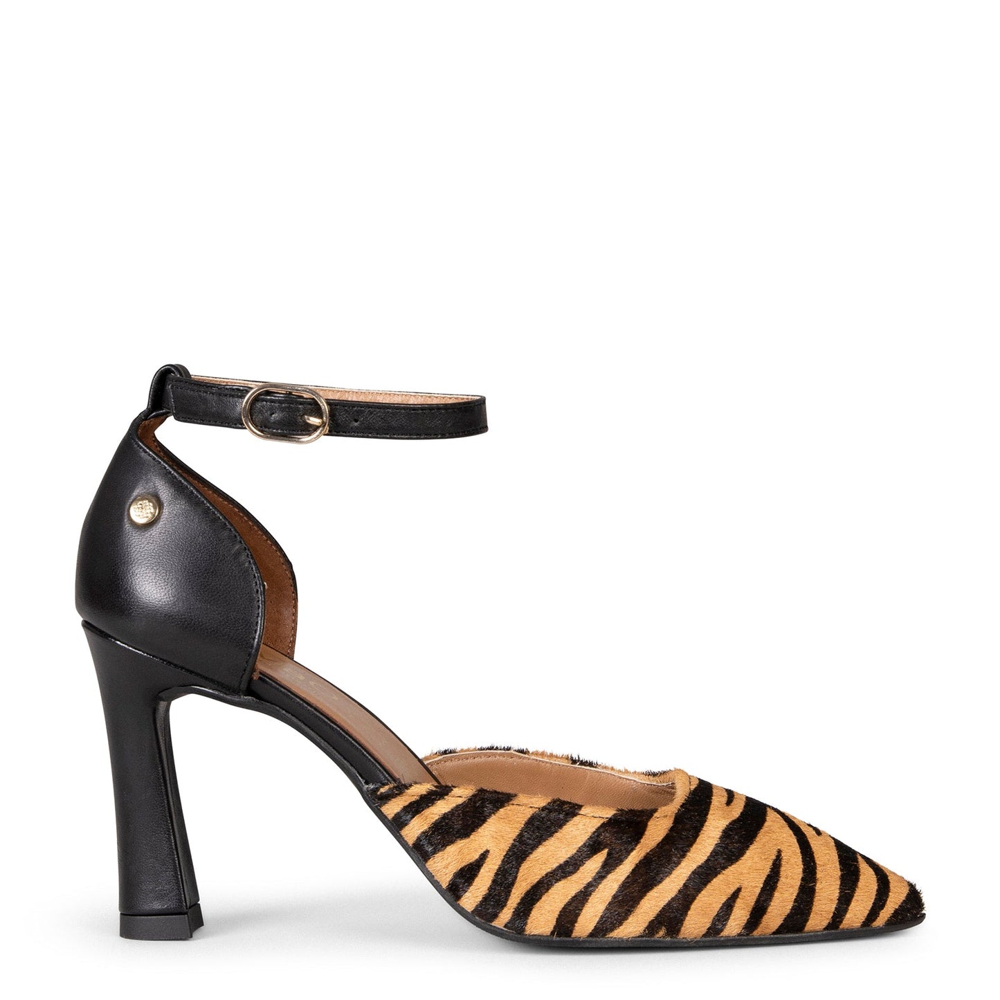 AINHOA - Zapato de tacón punta fina CEBRA