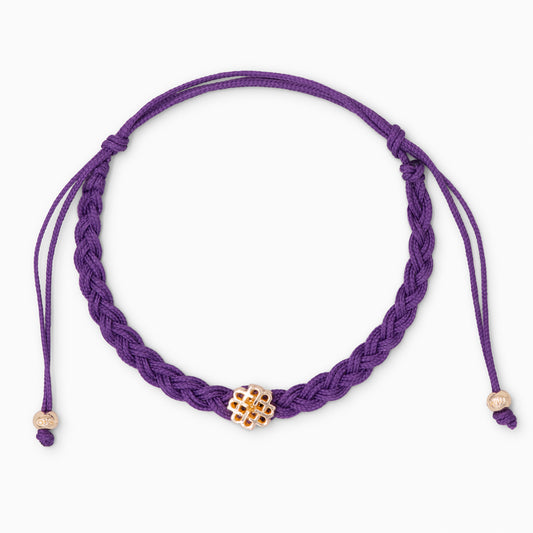 PULSERA MORADA DE LA CREATIVIDAD ORO