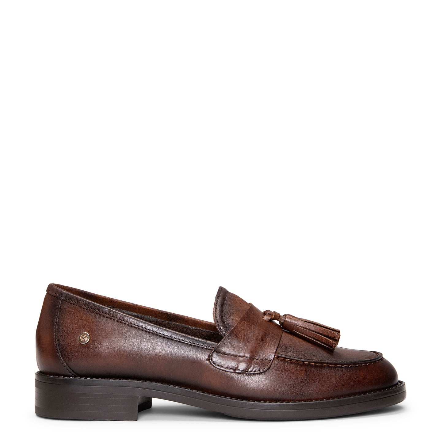NARA - Mocasín de piel con borlas CUERO