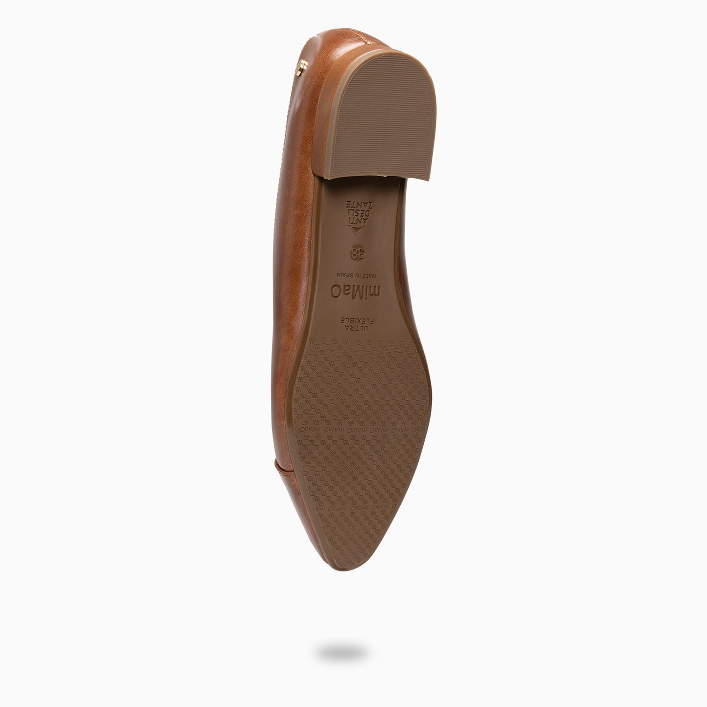 MARIE – Bailarinas tacón bajo CUERO