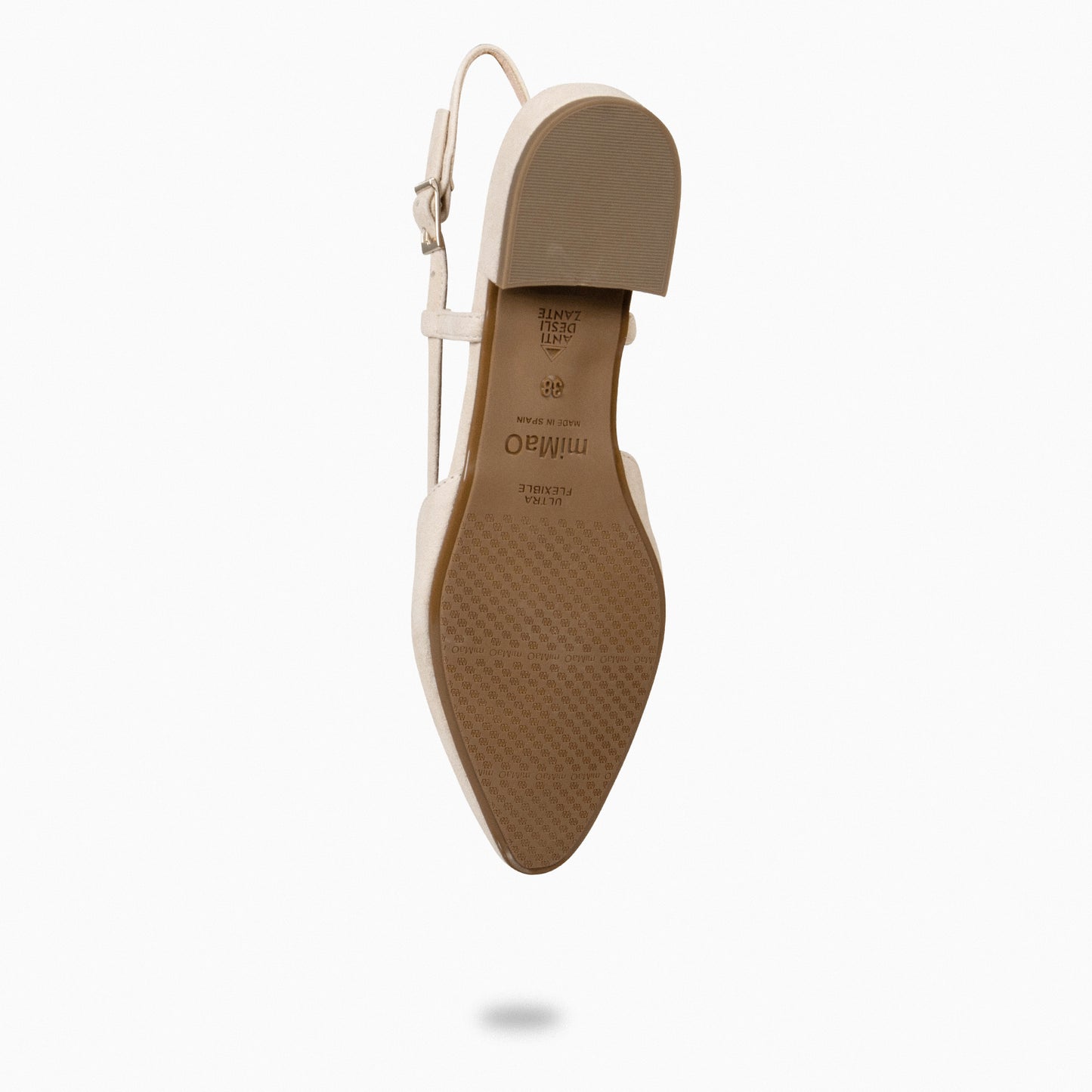 BRUNCH – Zapatos Planos Destalonados BEIGE