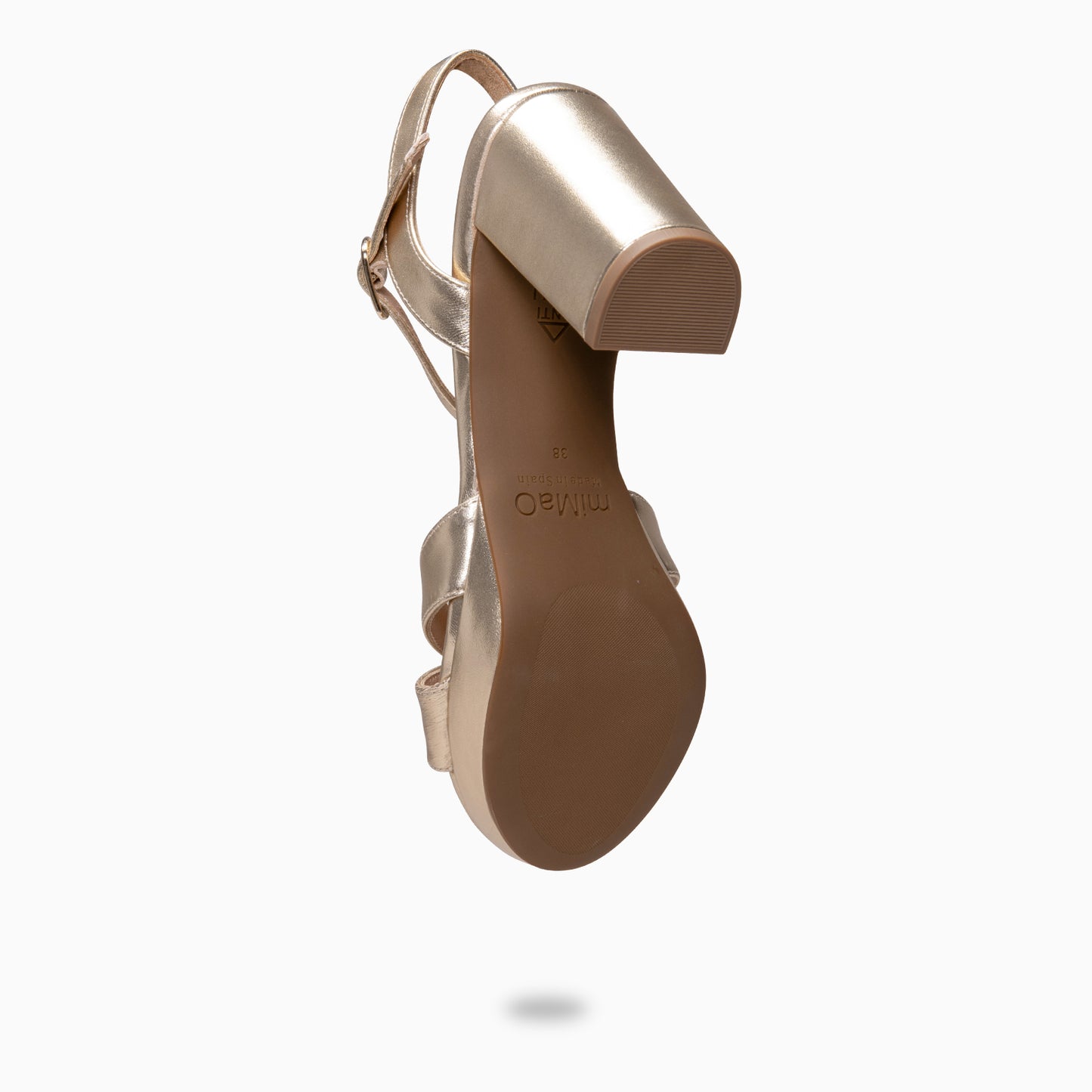 PARIS – Sandalias de fiesta con tacón alto y plataforma ORO