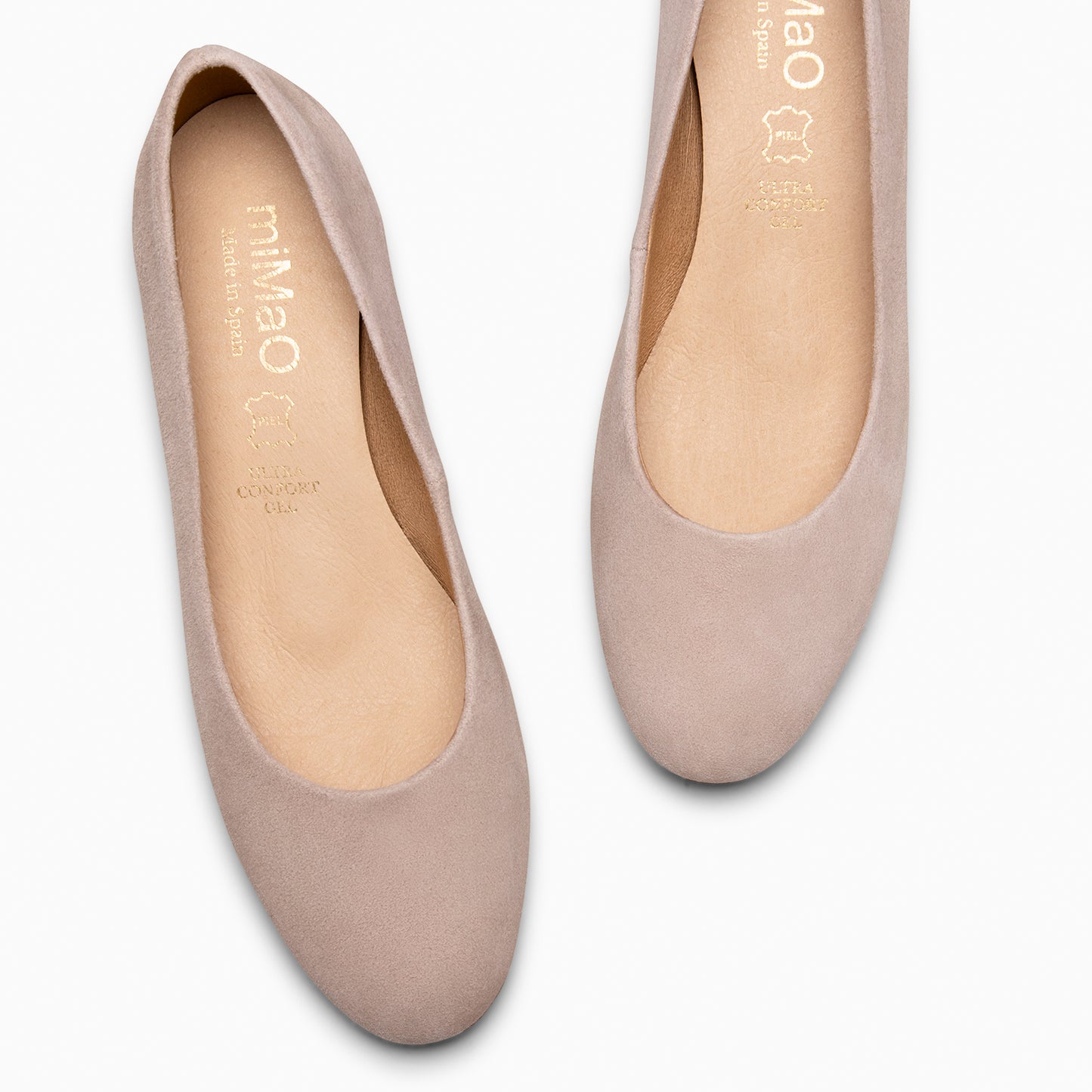 URBAN REDONDO - Zapatos de tacón bajo de ante TRUE NUDE