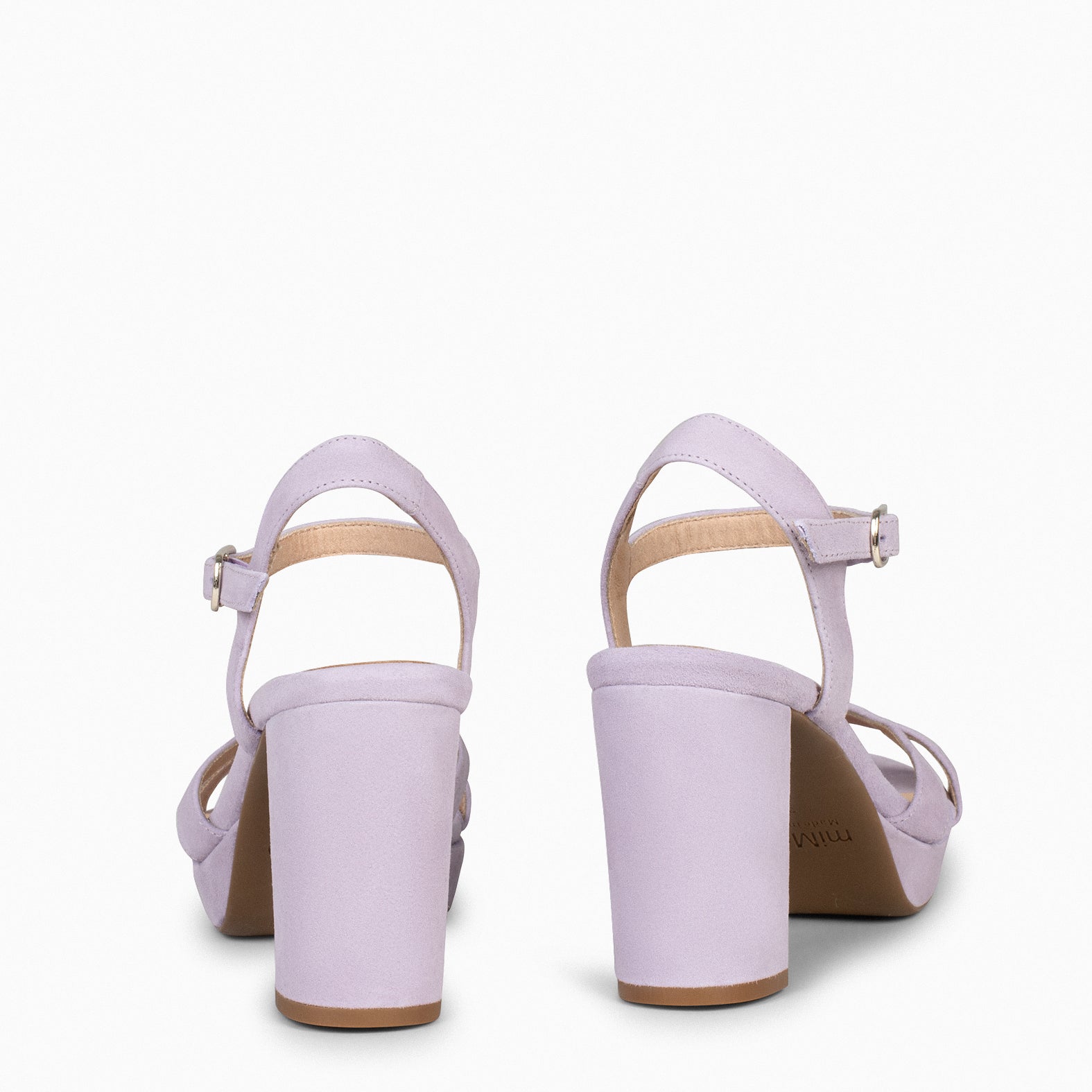 PARIS - Sandalias de fiesta con tacón alto y plataforma LILA - miMaO ®